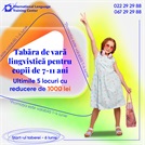 Reducere 1000 lei la tabăra de zi în engleză!