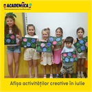 Academica: Afișa activităților creative în iulie