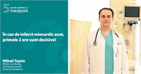 Dr. cardiolog Mihai Tașnic: "În caz de infarct miocardic acut, primele 2 ore sunt decisive!"